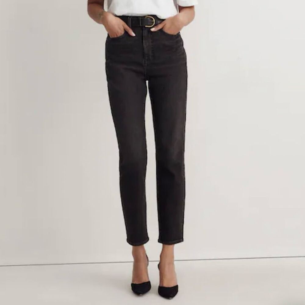 Madewell The Mom Jean in Hillshore Wash 32